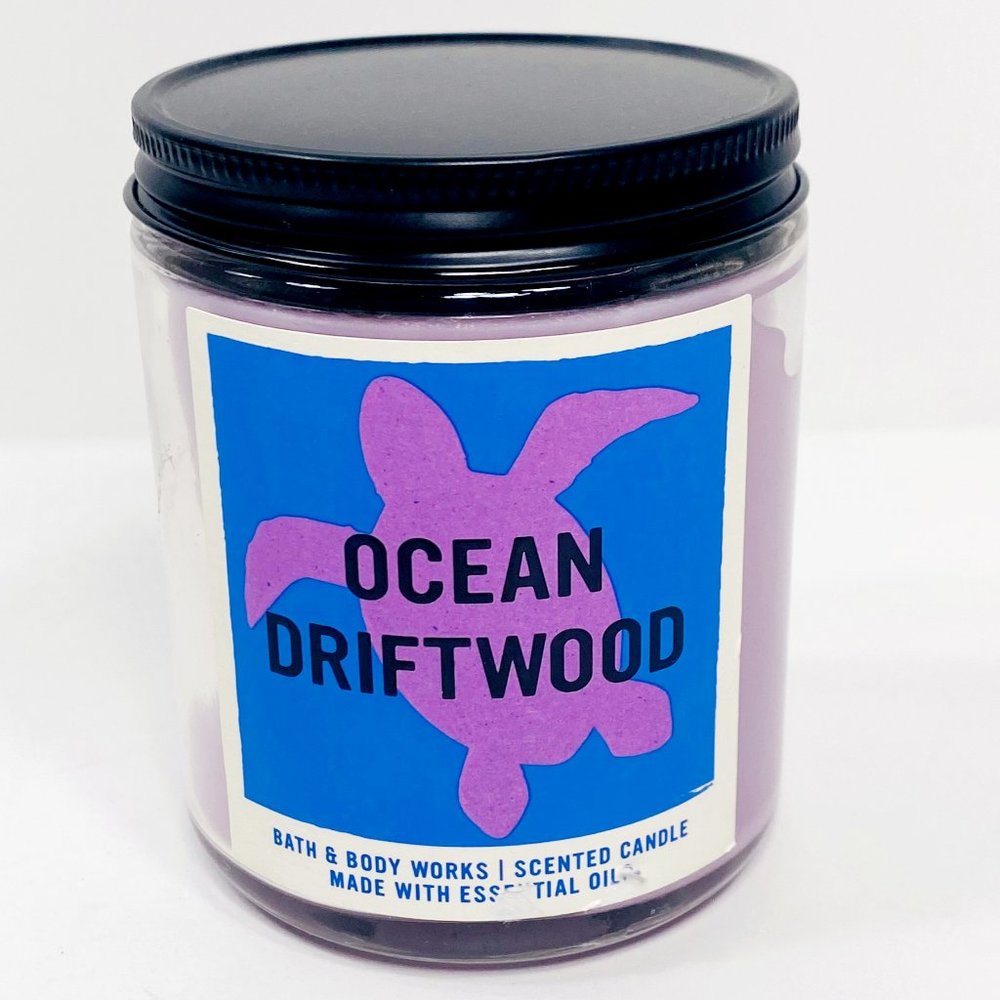 Bath & Body Works Ocean Driftwood Single Wick Candle 7 Oz
